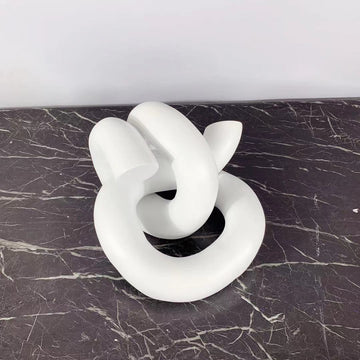 White Winding Paperweight Ornaments